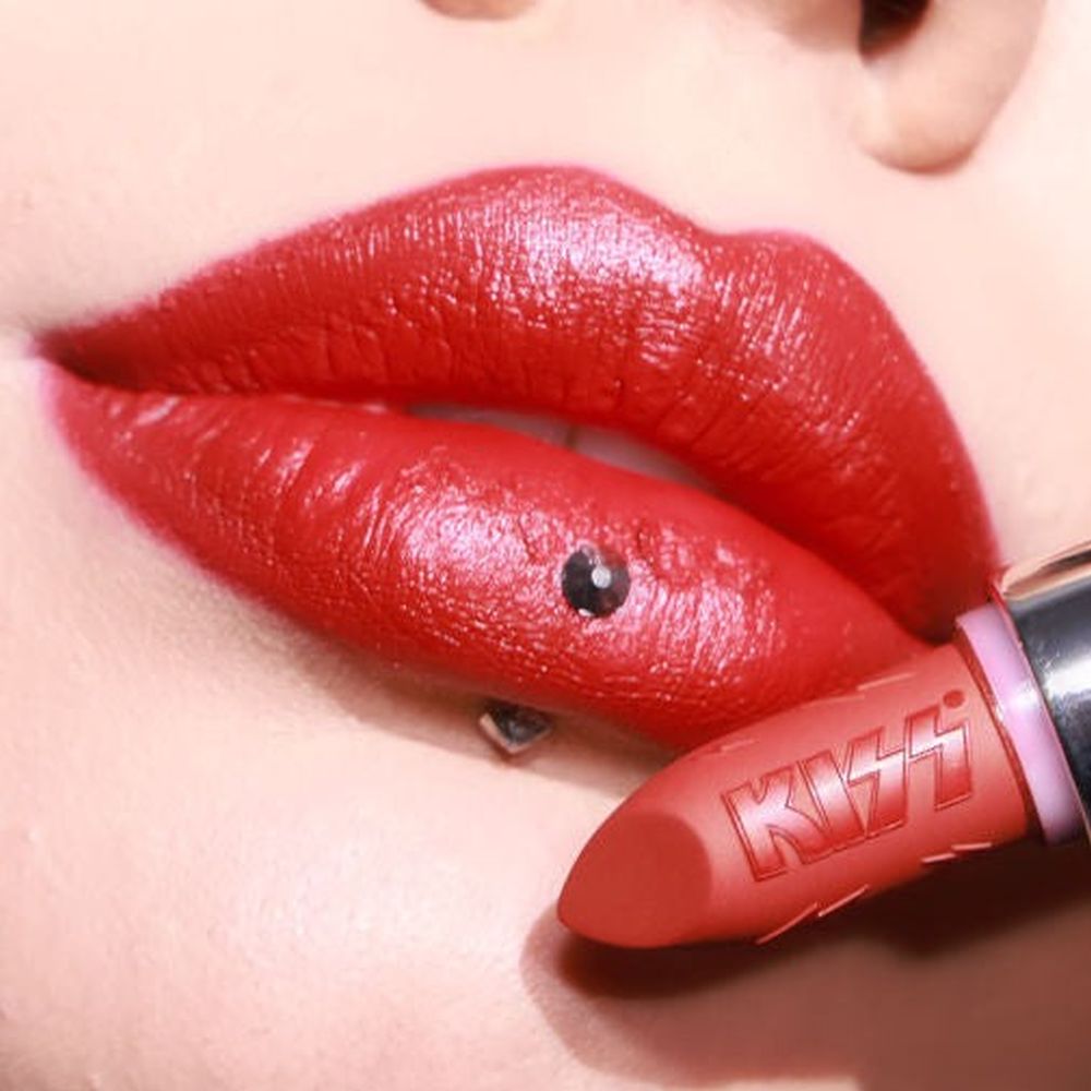 Glamlite - KISS™ x Glamlite "Lick it Up" Lip Kit Lippenstift - Rot